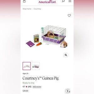 AMERICAN GIRL PET, Courtney's™ Guinea Pig
